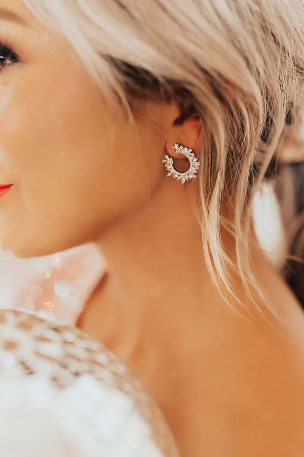 Sparkling Eyes Cubic Zirconia Earrings Image - 1