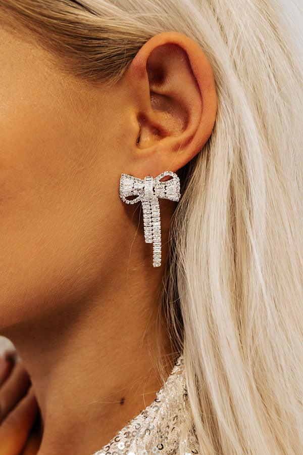 Front Row Effortless Earrings In Silver Image - 2