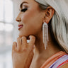 Love To Twirl Rhinestone Earrings In Gold Image - 1
