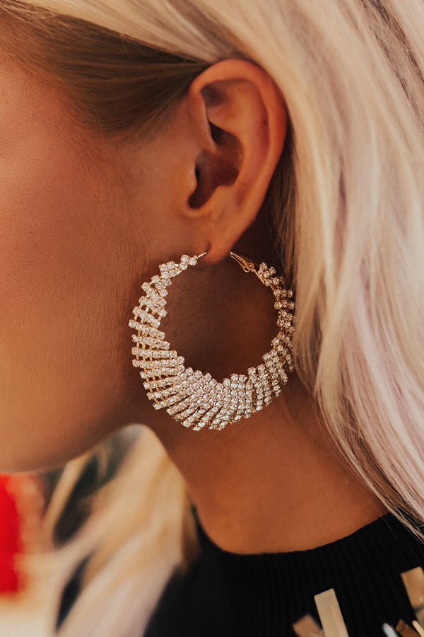 Hollywood Dreaming Hoop Earrings Image - 2