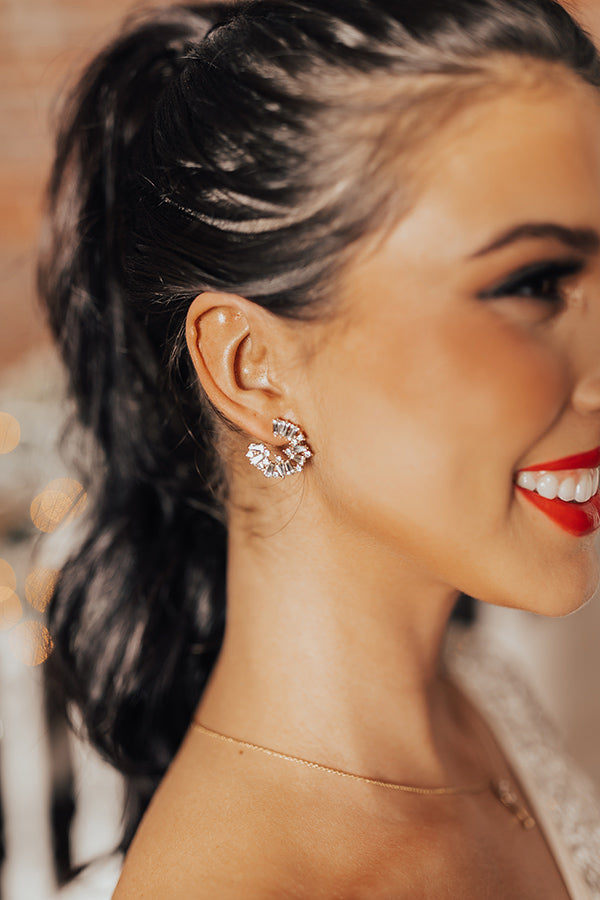 Glittery Confessions Earrings In Gold