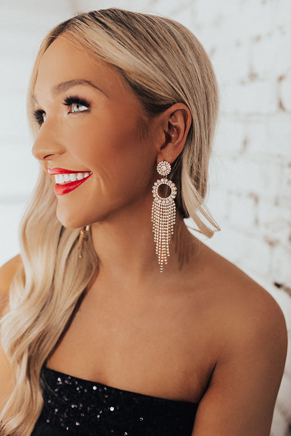 Rhinestone Beauty Earrings Image - 2