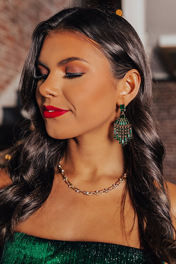 Mainstream Drama Earrings in Green Image - 1