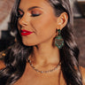 Mainstream Drama Earrings in Green Image - 1