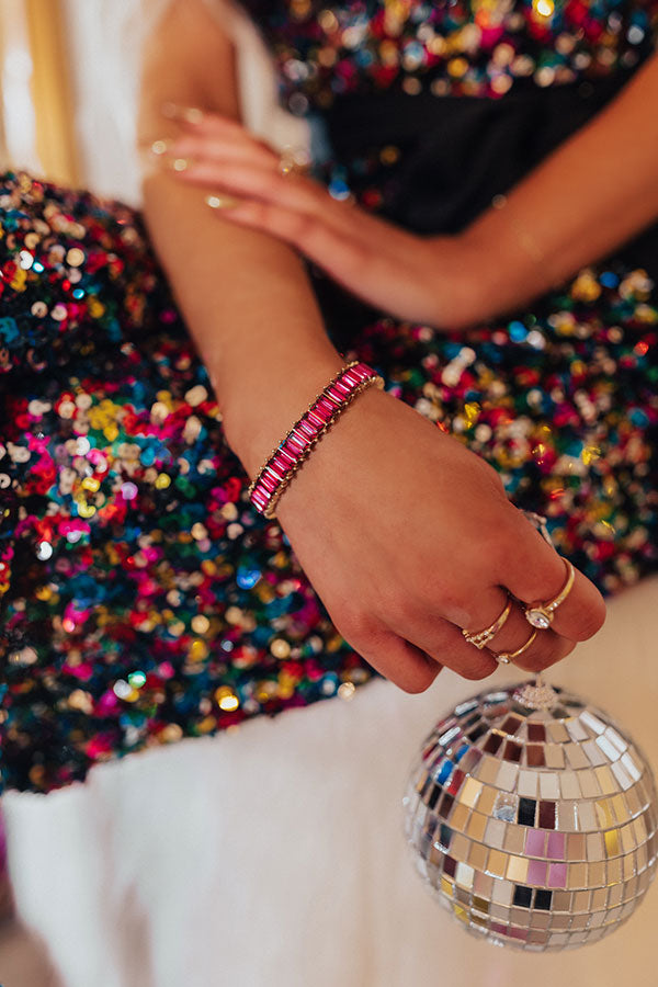 Saturday Night Premier Bracelet in Fuchsia Image - 1