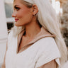 Incredible Love Hoop Earrings in Gold Image - 1