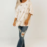 Brightest Star Sequin Oversized Tee in Cream Image - 1