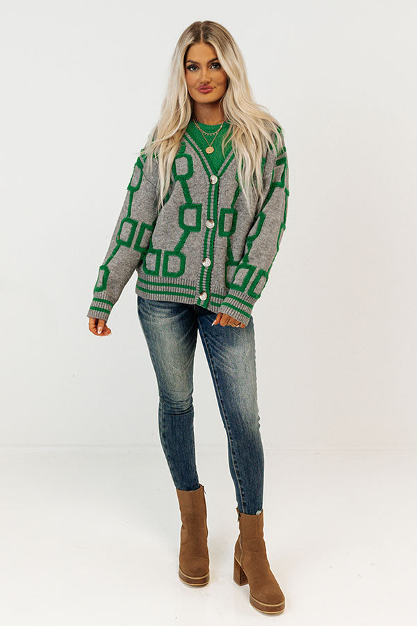 Chilly Morning Cardigan In Grey Image - 5