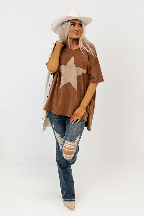 Stargazing Mineral Wash Tee Image - 1