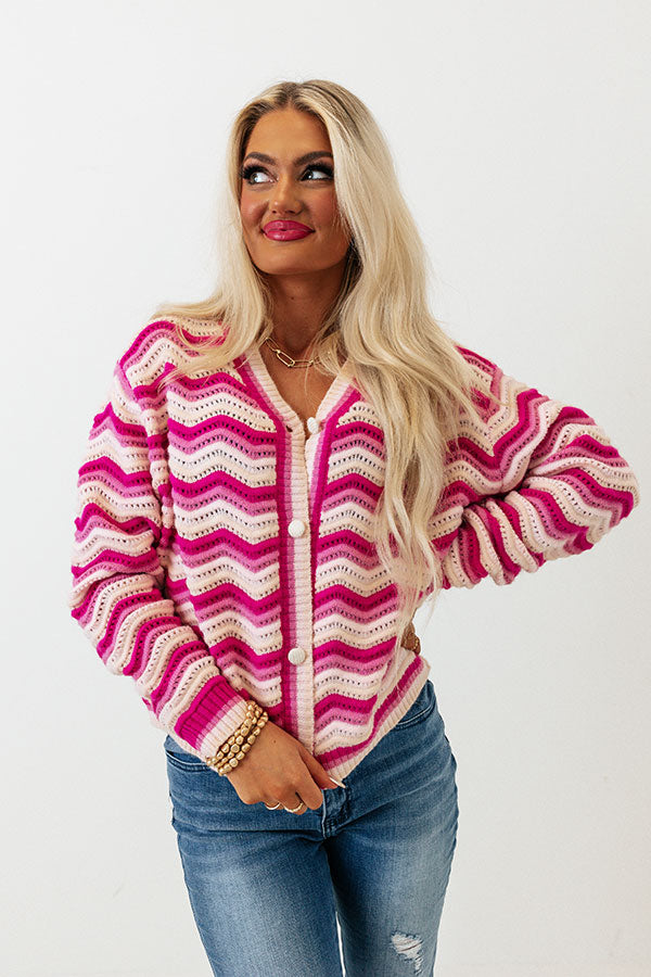Happy Attitude Knit Cardigan Image - 2