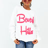 Beverly Hills Graphic Sweatshirt in White Image - 1