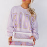 Call Me Babe Graphic Sweatshirt In Dusty Purple Image - 1