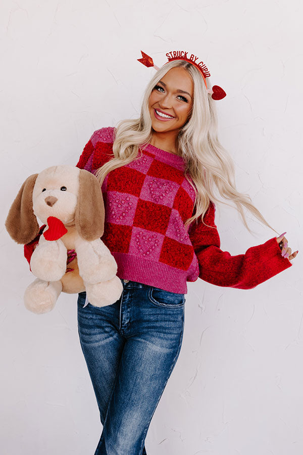 Queen Of Hearts Knit Sweater Image - 1