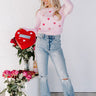 Love Crush Embroidered Sweater Top Image - 1