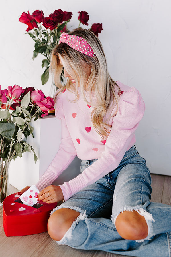 Love Crush Embroidered Sweater Top Image - 2