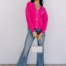 Merriest Ever Cardigan In Hot Pink Image - 1