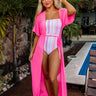 Rooftop Pool Mesh Overlay In Neon Pink Image - 1