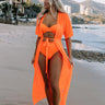Rooftop Pool Mesh Overlay In Neon Orange Image - 1
