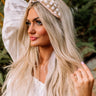 Tropical Waters Raffia Headband In White Image - 1