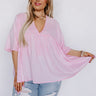 The Lucky One Babydoll Top In Pink Curves Image - 1