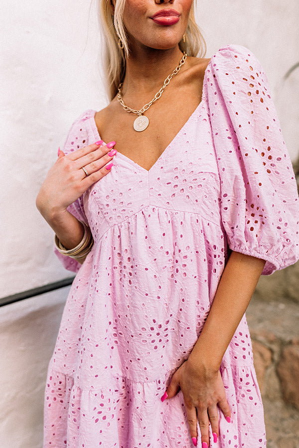 Stunning Gaze Eyelet Dress Image - 5