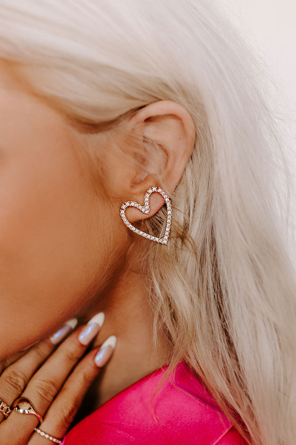 Bliss & Love Earrings in Rhinestone Image - 2