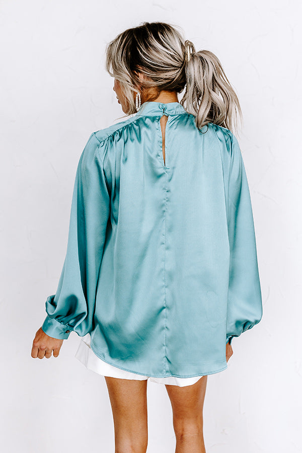 You're The Best Shift Top in Teal Image - 3