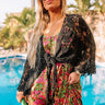 Sail The Day Away Front Tie Crochet Top in Black Curves Image - 1