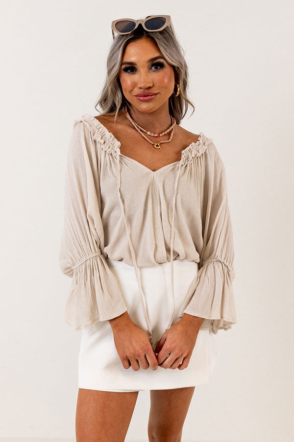 Patio Days Shift Top In Stone