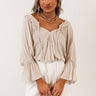 Patio Days Shift Top In Stone Image - 1
