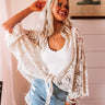 Sail The Day Away Front Tie Crochet Top in Cream Image - 1