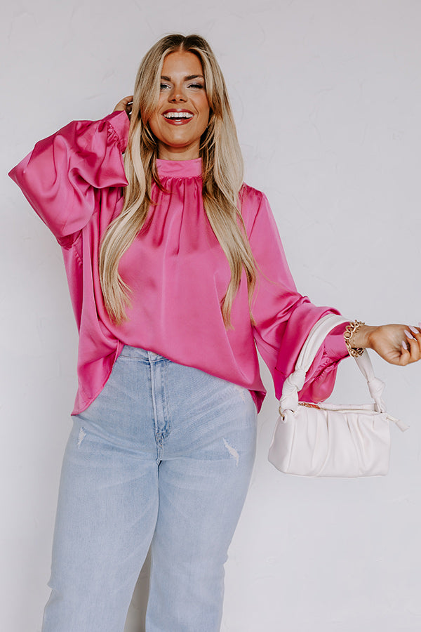 You're The Best Shift Top in Pink Curves Image - 1