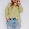 Closer To Home Shift Top in Lime Punch Curves Image - 1