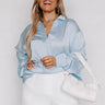 Reaching Out To You Shift Top In Sky Blue Curves Image - 1