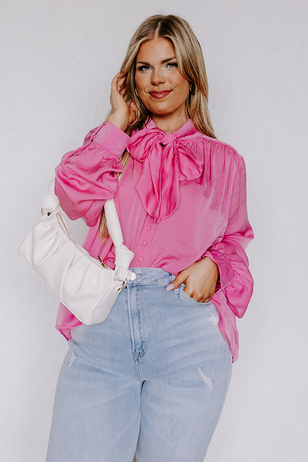Promising Soul Shift Top in Pink Curves Image - 1
