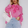 Promising Soul Shift Top in Pink Curves Image - 1