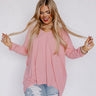 Closer To Home Shift Top in Pink Curves Image - 1