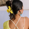 Beach Tripping Hair Claw Clip In Yellow Image - 1