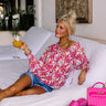Malibu Pier Floral Shift Top in Pink Image - 1