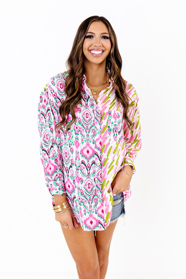 Smiles And Splashes Button Up Image - 2