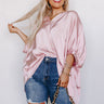 Everyday Dreams Satin Shift Top in Light Pink Curves Image - 1