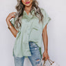Lifelong Memories Button Up In Sage Image - 1