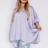 Everyday Dreams Satin Shift Top in Lavender Curves Image - 1