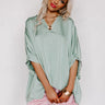 Everyday Dreams Satin Shift Top in Light Pear Image - 1