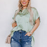 Lifelong Memories Button Up In Sage Curves Image - 1