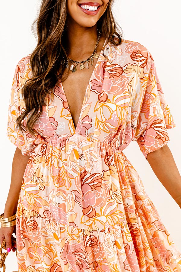 Sunny Garden Maxi In Peach Image - 2