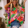 Swoop In Shift Tunic In Pink Curves Image - 1