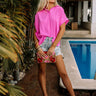 On A Break Shift Top In Pink Image - 1