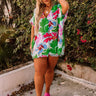 Swoop In Shift Tunic In Sky Blue Curves Image - 1