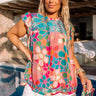 Heart First Embroidered Top Curves Image - 1